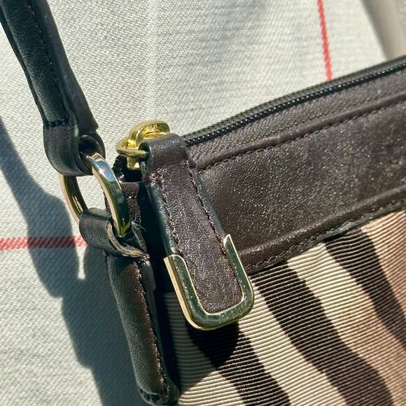 COACH Madison Swing Pack Cross-Body Small Zebra Brown Multi 50506 - Picture 7 of 12